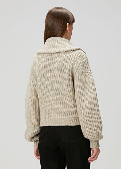 Lemaire Beige Wool Cardigan - 4