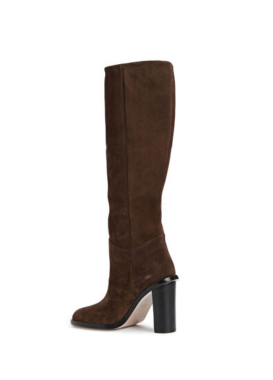 Kahverengi Kadın Süet Çizme - Görsel 4