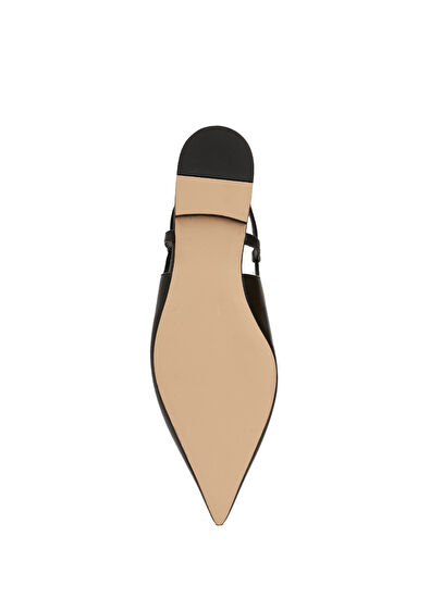 Beymen Club Black Leather Ballet Flats - 5