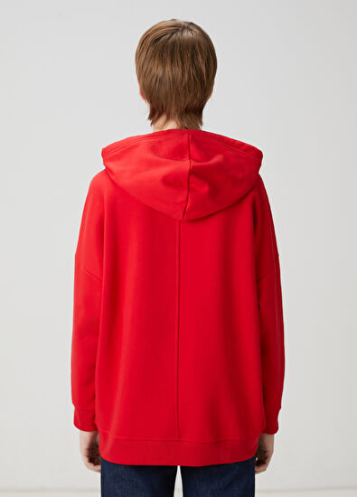 Beymen Club Red Bird Embroidered Hoodie - 6