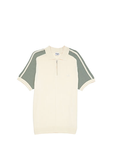 Beymen Club Krem Polo Yaka Kısa Kollu Triko - 7