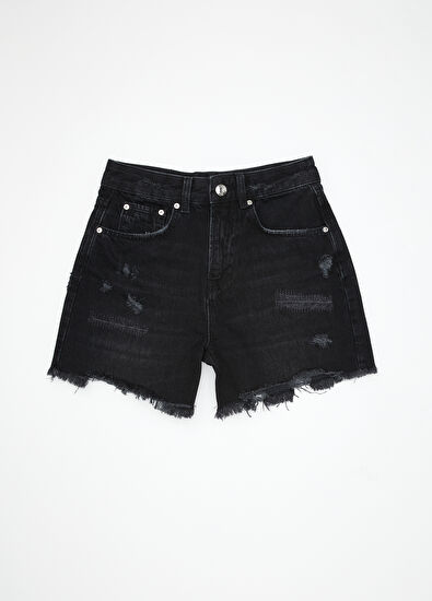 Beymen Club Black Denim Shorts - 7