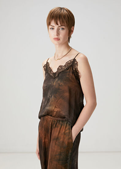 Beymen Club Blouse With Brown Lace Stripe - 3