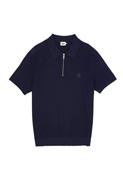 Beymen Club Navy Blue Polo Short Sleeve Sweater - 7