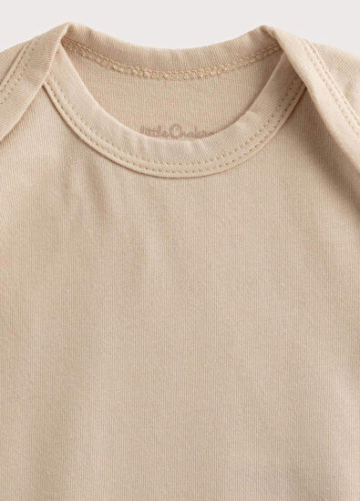 Chakra Henri Ekru Bej Yenidoğan 2'li Body Set - 5