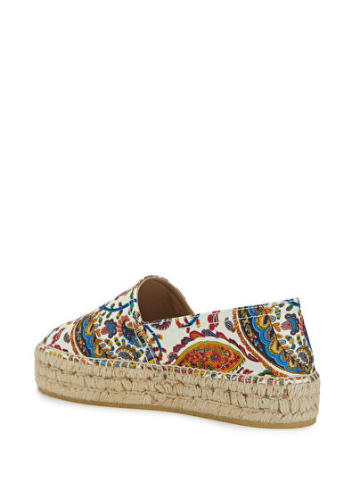 Çok Renkli Desenli Kadın Espadril - Görsel 4