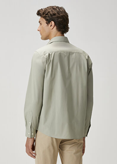 Beymen Club Yeşil Logo Nakışlı Gömlek - 5