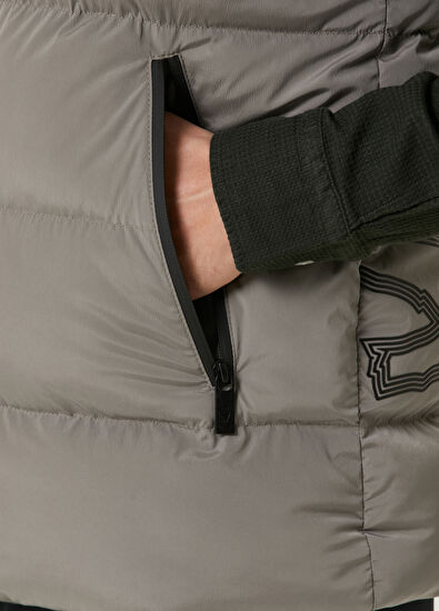 Beymen Club Gri Kapüşonlu Puff Yelek - 8