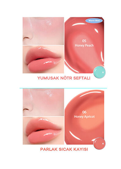 AIBB Glow Tin Pot 06 Honey Aprıcot Glossy Look Lip And Cheek Colorizer 4.8 gr - 3
