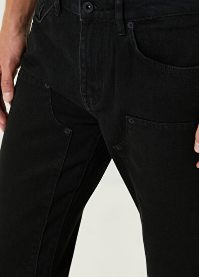 Academia Slim Fit Siyah Jean Pantolon - 4