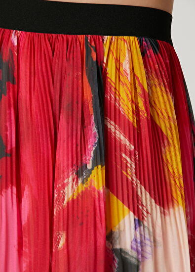 Beymen Club Multi-Colored Patterned Plisoleil Mini Skirt - 5