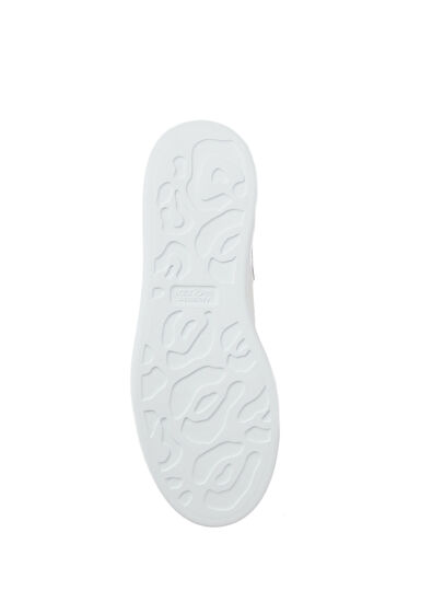 Oversized Beyaz Kadın Deri Sneaker - Görsel 7