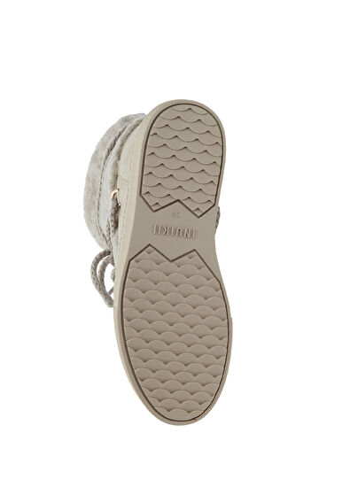 Inuikii Curly Gri Kadın Deri Kar Botu - 5