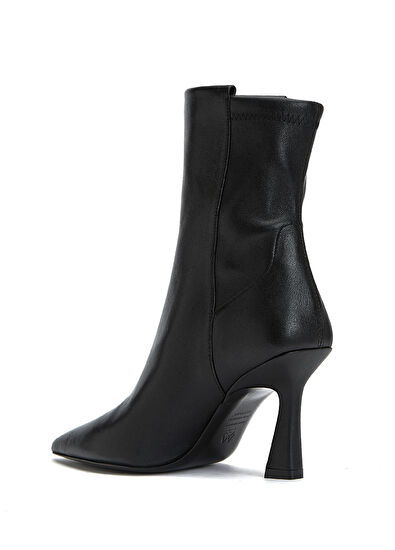 Vinnie Siyah Kadın Deri Bot - Görsel 4