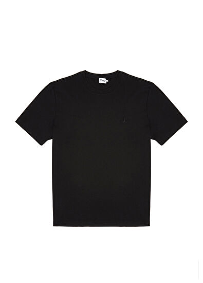 Beymen Club Relax Fit Black Mercerized T-Shirt - 5