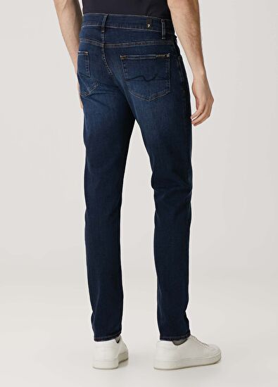 7 For All Mankind Slimmy Tapered Koyu Mavi Jean Pantolon - 3