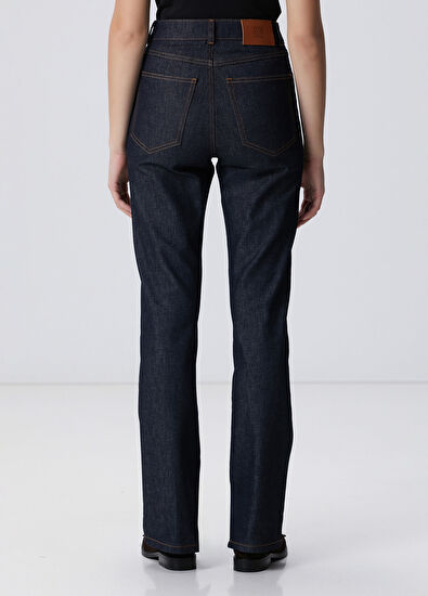 Network Lacivert Bootcut Denim Pantolon - 5