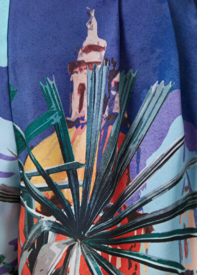 Beymen Club Blue Patterned Shorts - 5