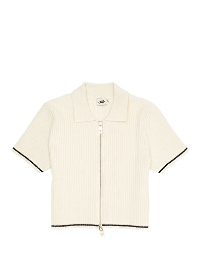 Beymen Club Ekru Havlu Dokulu Triko Hırka - 7