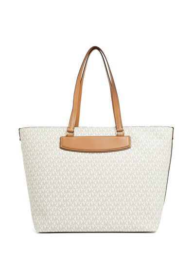 Michael Michael Kors Jet Set Cream Women's Shopping Bag - 4