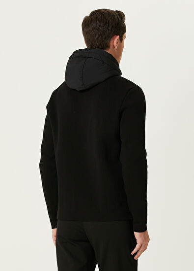 Siyah Kapüşonlu Triko Mont Beymen Club Siyah Kapüşonlu Triko Mont - 5
