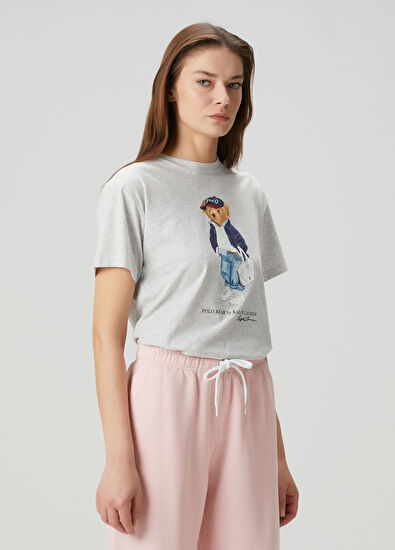 Polo Bear Gri T-shirt - Görsel 4