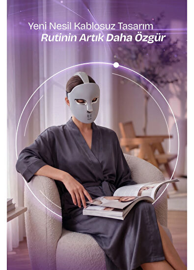 Iyo Led Light Face Mask Wireless Wireless LED Light Therapy Care Device - 6