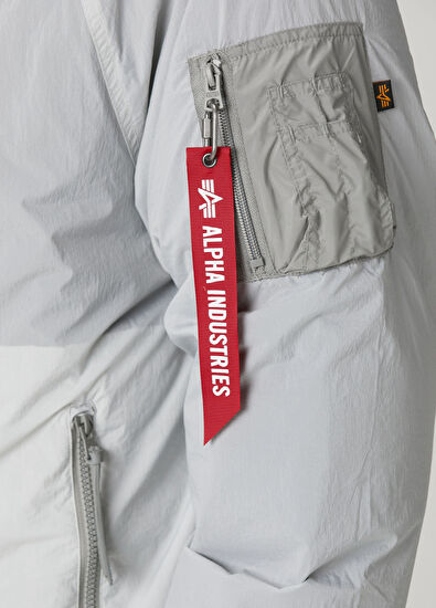 Sheer Açık Gri Kapüşonlu Puff Mont - Görsel 7