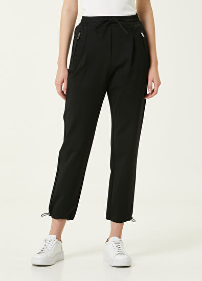 Beymen Club Siyah Stoper Paça Jogger Pantolon - 3