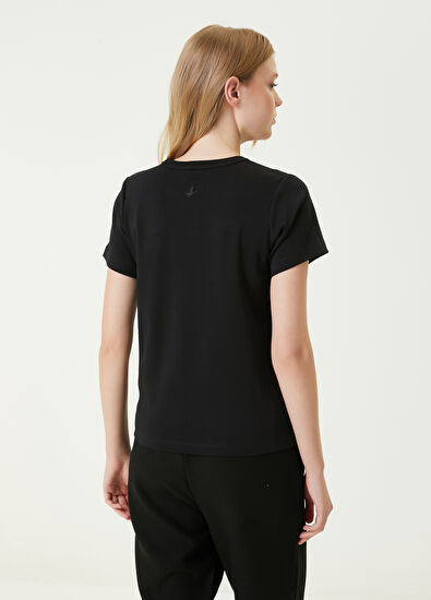 Beymen Club Siyah Bisiklet Yaka Basic T-shirt - 5