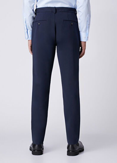 Beymen Club Regular Fit Navy Blue Diagonal Sports Trousers - 3