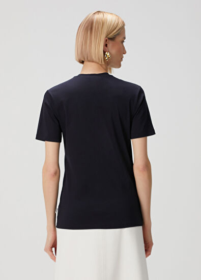 Jil Sander Lacivert T-shirt - 4