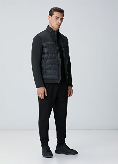 Network Siyah Scuba Garnili Kapitoneli Mont - 3