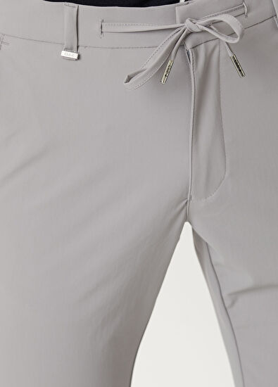 Beymen Club Gri Beli Kordonlu Chino Pantolon - 4