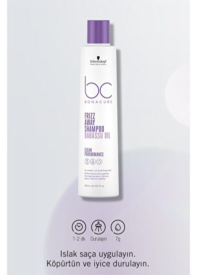Bonacure BC Clean Anti-Frizz Shampoo 250 ml - 3