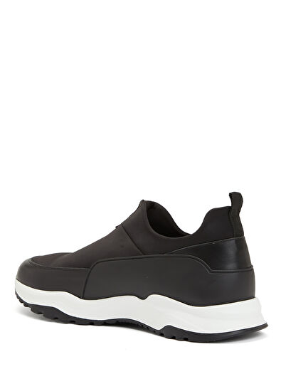 Beymen Club Black Men's Neoprene Leather Sneaker - 3