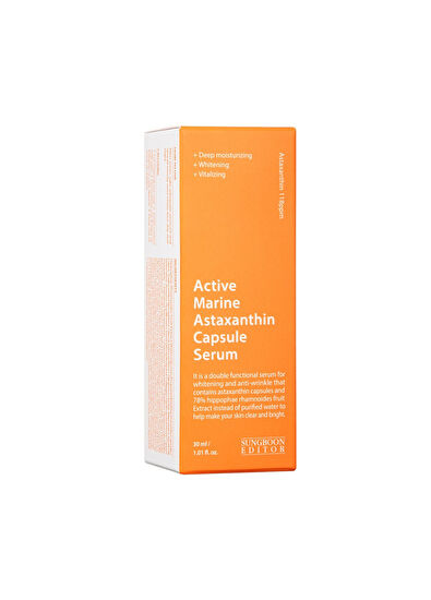 Sungboon Editor Active Marine Astaxanthin Capsule Leke Giderici Aydınlatıcı Cilt Serumu 30 ml - 7