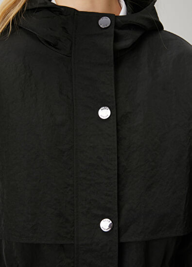 Beymen Club Siyah Kapüşonlu Mont - 7