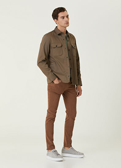 Beymen Club Deve Tüyü Diyagonal Dokulu Dış Gömlek - 3