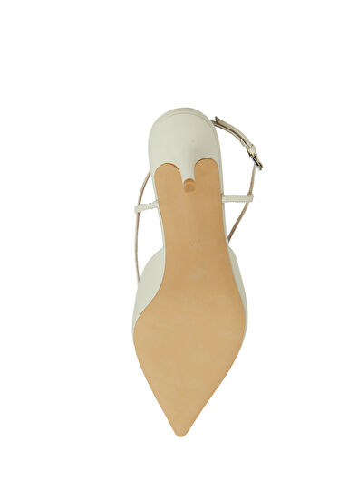 Beymen Club Ecru Leather Heels - 5