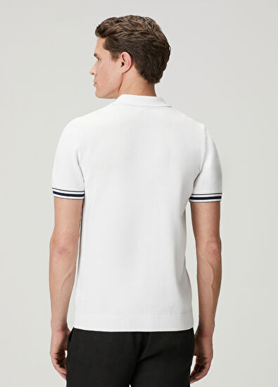 Beymen Club White Color Detail Short Sleeve Sweater - 5