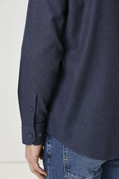 Beymen Club Comfort Fit Navy Blue Shirt - 6