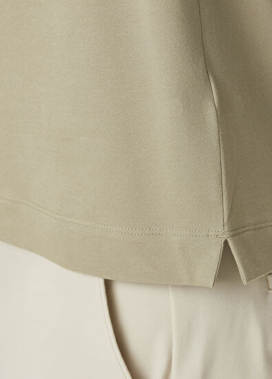 Beymen Club Light Khaki Polo Neck T-Shirt - 7