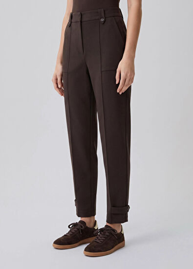 Beymen Club Kahverengi Paçası Apoletli Scuba Jogger Pantolon - 3