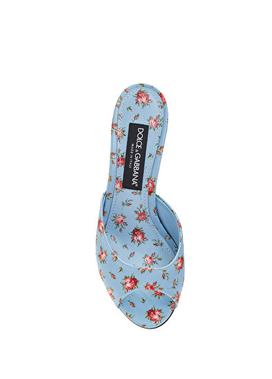 Re Edition 2000 Mavi Kadın İpek Terlik - Görsel 5