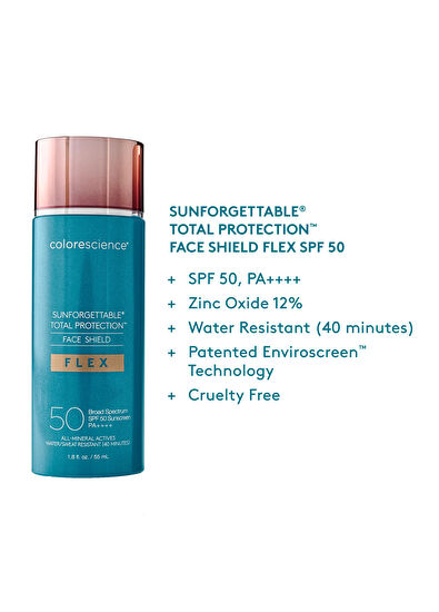 Colorescience Sunforgettable Total Protection Face Shield Flex SPF50 Light Güneş Kremi 55 ml  - 7