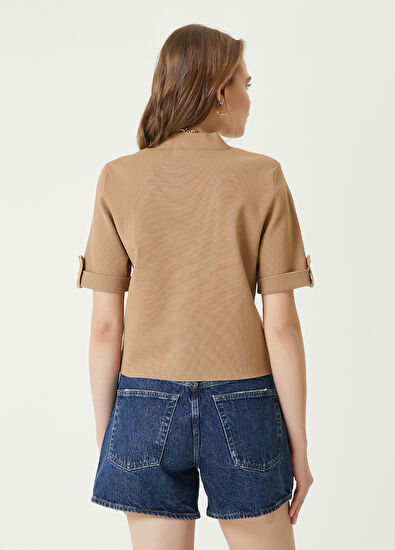 Beymen Club Koyu Bej Triko Ceket - 6