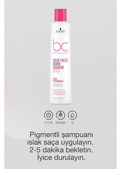 Bonacure BC Clean Color Protector Silver Shampoo 250 ml - 3