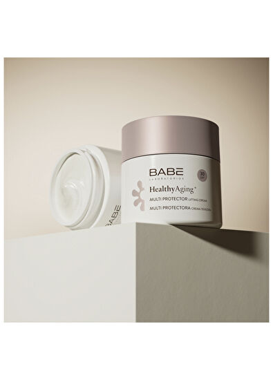 Babe Laboratorios Healthyaging+ Multi Protector Cream SPF30 Güneş Koruyuculu Lifting Yüz Kremi 50 ml  - 4