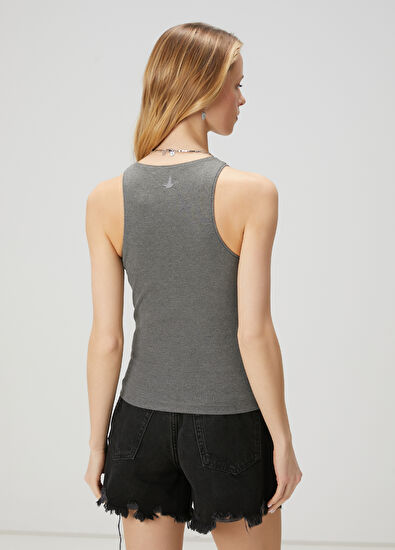 Beymen Club Grey Melange Tank Top - 5